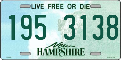 NH license plate 1953138
