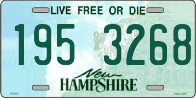 NH license plate 1953268