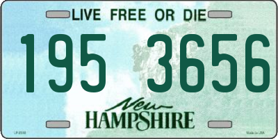 NH license plate 1953656