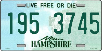 NH license plate 1953745
