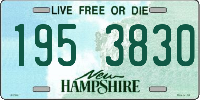 NH license plate 1953830