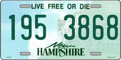 NH license plate 1953868
