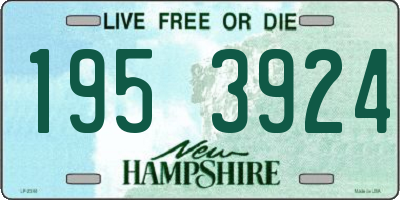 NH license plate 1953924