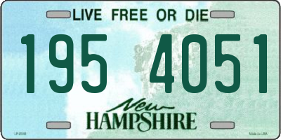 NH license plate 1954051