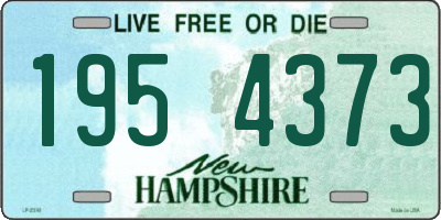 NH license plate 1954373