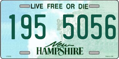 NH license plate 1955056