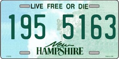 NH license plate 1955163
