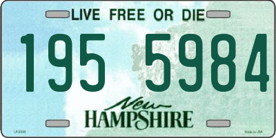 NH license plate 1955984