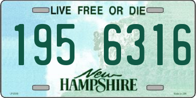 NH license plate 1956316