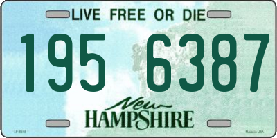 NH license plate 1956387