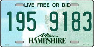 NH license plate 1959183