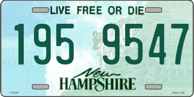 NH license plate 1959547