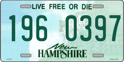 NH license plate 1960397