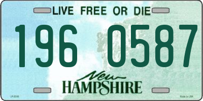 NH license plate 1960587