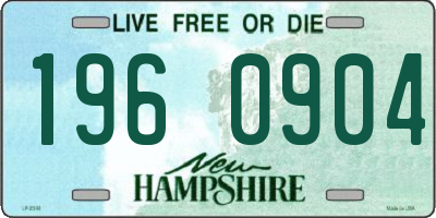 NH license plate 1960904
