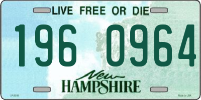 NH license plate 1960964