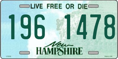 NH license plate 1961478