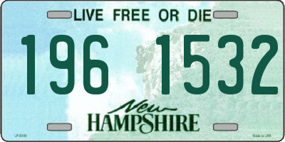 NH license plate 1961532