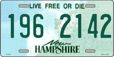 NH license plate 1962142