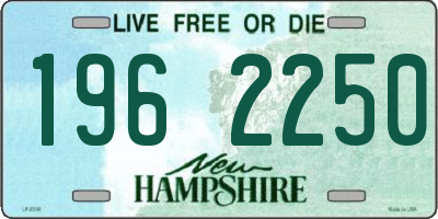 NH license plate 1962250