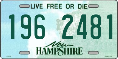 NH license plate 1962481