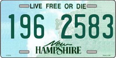 NH license plate 1962583