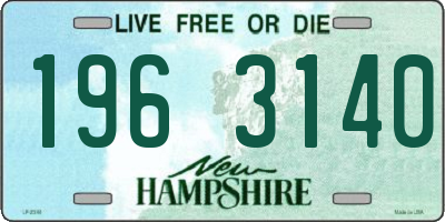 NH license plate 1963140