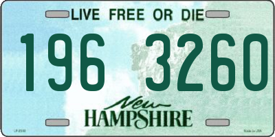 NH license plate 1963260