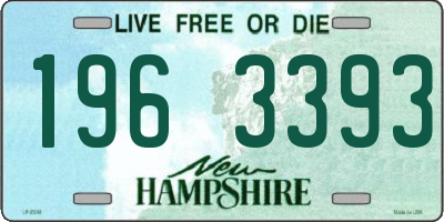 NH license plate 1963393
