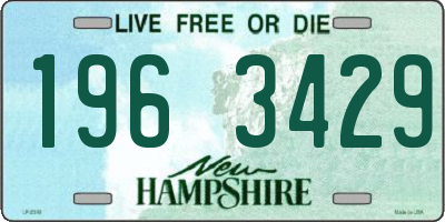NH license plate 1963429