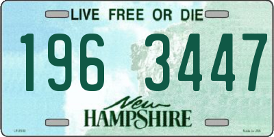 NH license plate 1963447