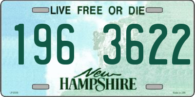 NH license plate 1963622