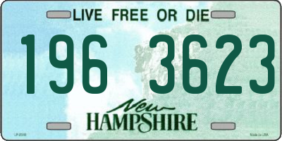 NH license plate 1963623