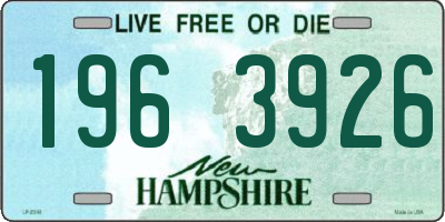 NH license plate 1963926