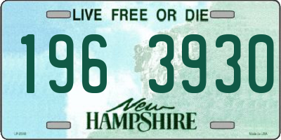 NH license plate 1963930