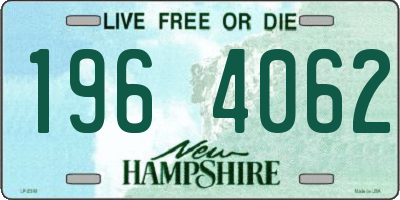 NH license plate 1964062