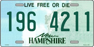 NH license plate 1964211