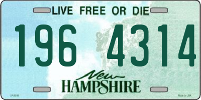 NH license plate 1964314