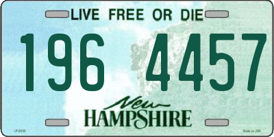 NH license plate 1964457