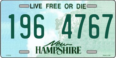 NH license plate 1964767