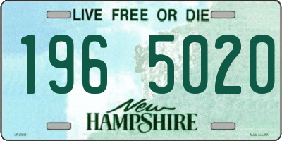 NH license plate 1965020