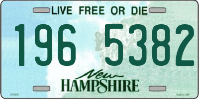 NH license plate 1965382