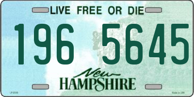 NH license plate 1965645
