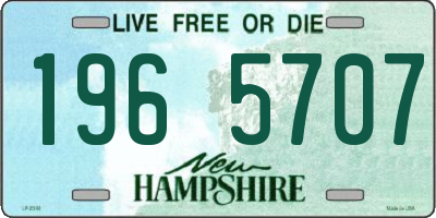 NH license plate 1965707