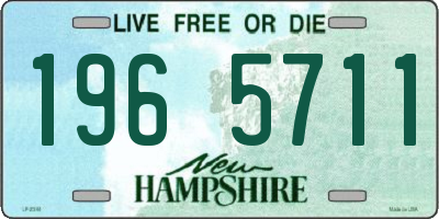 NH license plate 1965711