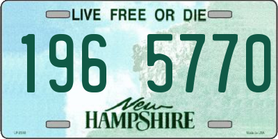 NH license plate 1965770