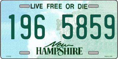 NH license plate 1965859