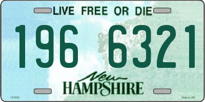 NH license plate 1966321