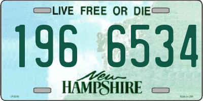 NH license plate 1966534