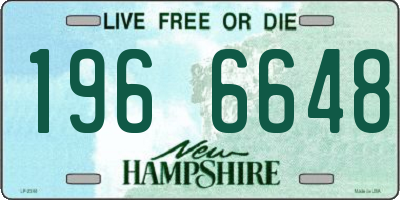 NH license plate 1966648